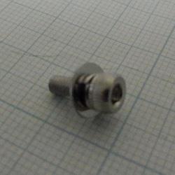 Screw, SST Hex Head M3X8 SEMS, ASK