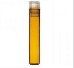 Vial Kit, 1mL, 8 x 40 mm Amber Glass with PE Plug Caps, 250/pk