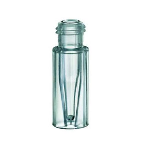 Vial Kit, PFAS, 12x32mm w/200uL Silanized Glass Insert, PP/Silicone Screw Caps, 100/pk