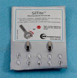 SilTite Fittings Kit, 0.25mm GC Columns, 2 Ferrules, 10 Metal Nuts