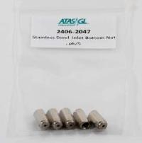 Nut, Inlet Bottom, Stainless Steel, 5 pack, OPTIC-4