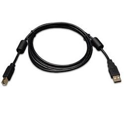USB Cable, A to B, 4 Pin, shielded with ferrite cores