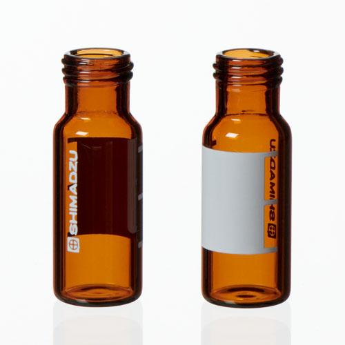 Vial Kit, 1.5mL Amber Glass w/Screw Caps and Non-Slit Silicone/PTFE Septa, 100/pk