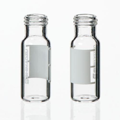 Vial Kit, 1.5mL Clear Glass w/Screw Caps and Non-Slit Silicone/PTFE Septa, 1000/pk