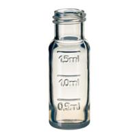 Vials, 1.5mL Clear Polypropylene, 12 x 32mm with Screw Neck, 100/pk, No Caps