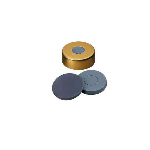 Vial Caps, Headspace, 20mm Gold Magnetic, Crimp with Butyl Septa, 100/pk