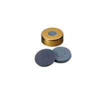 Vial Caps, Headspace, 20mm Gold Magnetic, Crimp with Butyl Septa, 100/pk