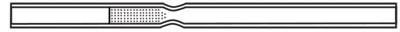 Liner, Glass, Split/Splitless, Deactivated, w/ Wool, for SPL-2010Plus, 2010, 2025, 5 pack