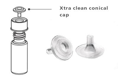 Vials, GC, Xtra Clean Conical Cap, 4mL, 12 pack