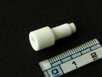 PFA Plug, 1/4-28 Flat Bottom