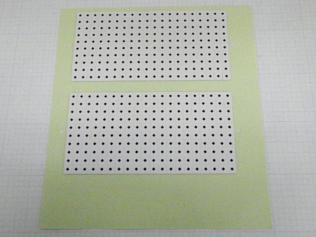 Gauge markers 1 black diamond on white background, 400 pieces, TRVIEWX