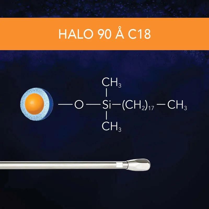 HALO 90A C18, 2.7um, 50 x 1.0mm LC Column