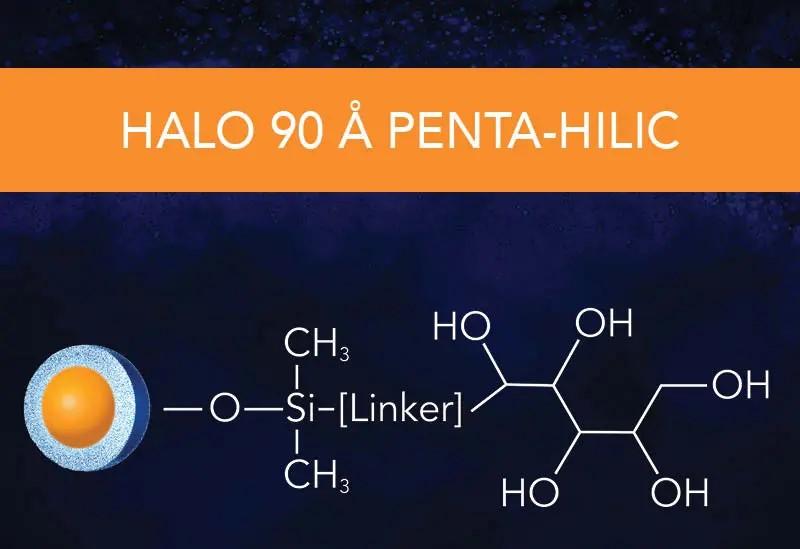 HALO 90A Penta-HILIC, 2.7um, 100 x 4.6mm LC Column