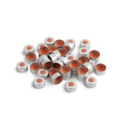 Aluminum Crimp Seals, 11mm, PTFE/Rubber, 100 pack