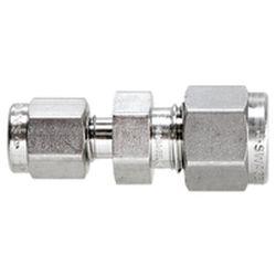 Union, Compression Fitting, Stainless Steel, 1/4